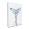 Stupell Industries Abstract Nautical Fin Blue Geometric Block Pattern Wall Art
